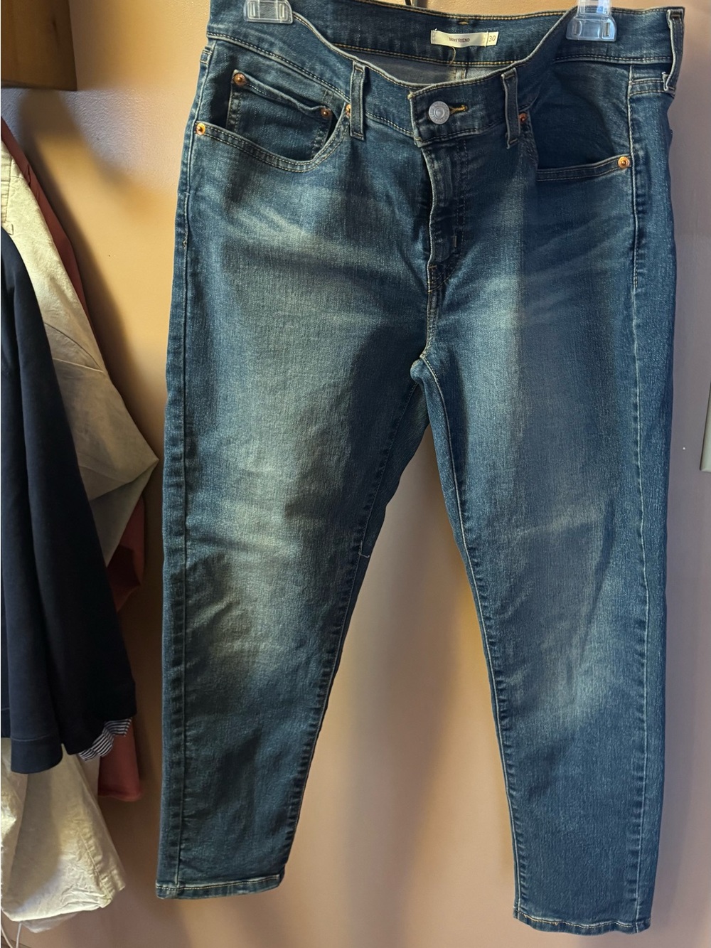 Levi's Women's Dark Blue Ankle Crop Jeans